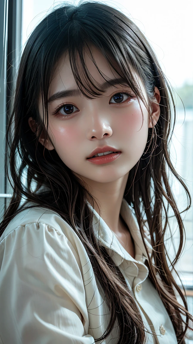 dressed, (photo realistic:1.4), (hyper realistic:1.4), (realistic:1.3),
(smoother lighting:1.05), (increase cinematic lighting quality:0.9), 32K,
1girl,20yo girl, realistic lighting, backlighting, light on face, ray trace, (brightening light:1.2), (Increase quality:1.4),
(best quality real texture skin:1.4), finely detailed eyes, finely detailed face, finely quality eyes,
(tired and sleepy and satisfied:0.0), face closeup, t-shirts,
(Increase body line mood:1.1), (Increase skin texture beauty:1.1)