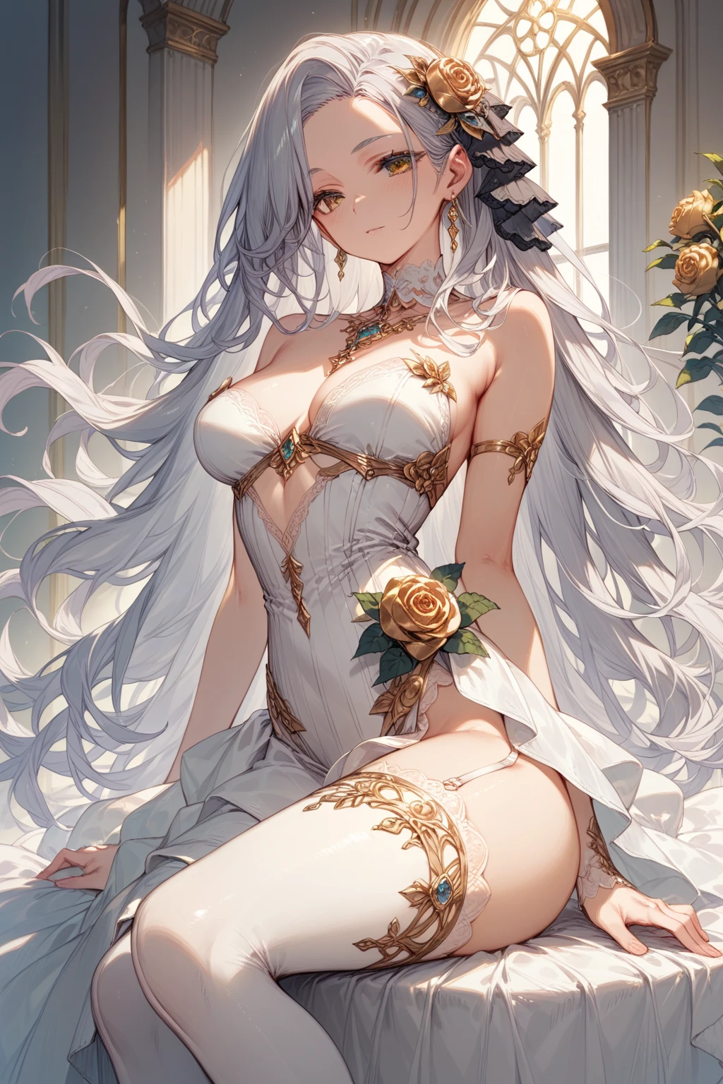 (best quality, masterpiece), 1 girl, centaur, It takes, White skin, Korean , black pink,Smiling, exposing the abdomen, , 아름다운 소녀 perfect white tiger photo, perfect white tiger photo