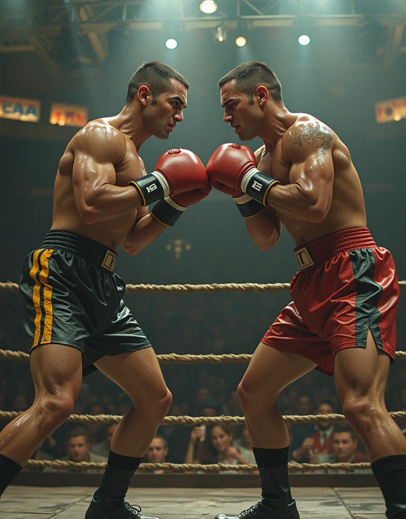 Rocky Balboa fighting with Rocky marciano