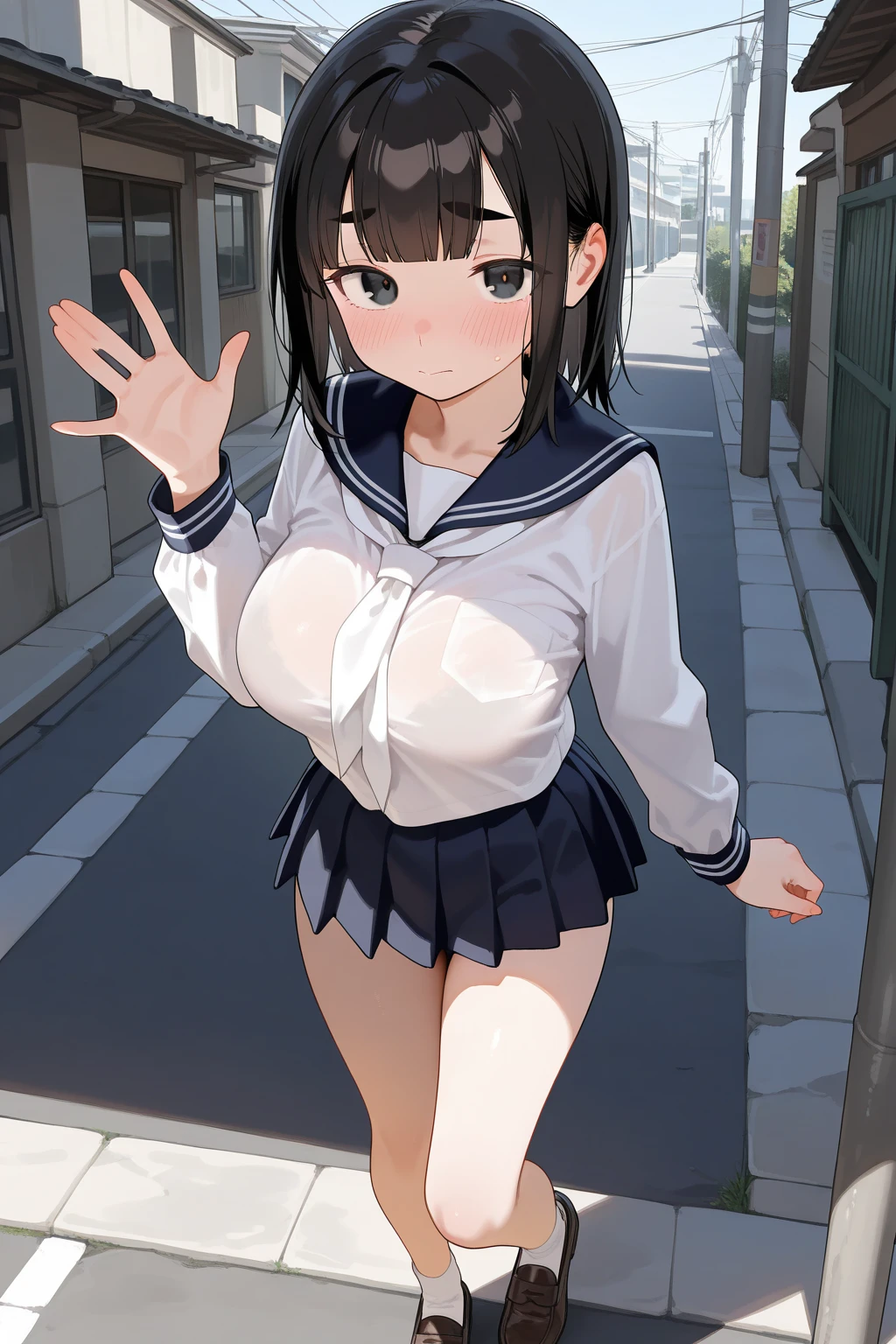 NSFW、Completely naked、Toned body、Big Breastasterpiece、Highest quality:1.2)、One girl、solo、Leg spread、Extend one leg up to your chest、Standing Split、両脚を大きくLeg spread、Exposing the crotch、Spread_Pussy、Stand up straight、(Push your hips forward:1.)、独奏、Female college student、(Black Hair、Very Short Hair、Boyish cut)