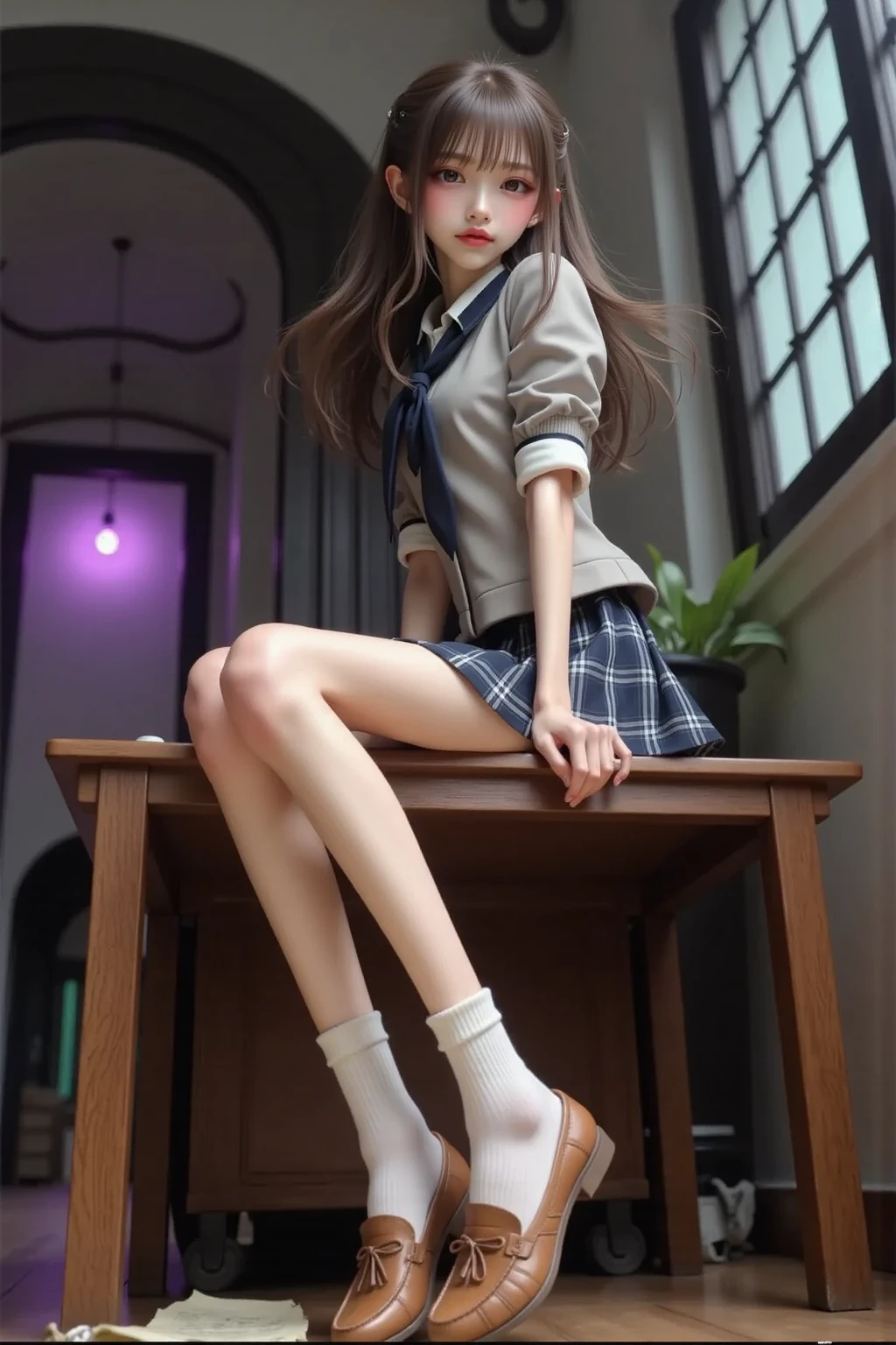 Wearing socks