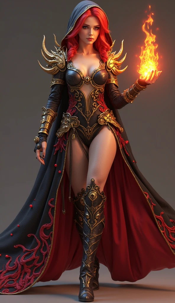 8K,(number々Award-winning masterpiece of、incredible detailing、texture、Maximum detail)、(hyper realisitic:1.4)、(reallistic:1.3)、(full body portrait painting:1.8)、(Upper Body Up:0.4)、(Realistic textured skins of the highest quality)、(Elaborate True Circle Symmetrical Eyes)、Elaborate face、((medieval world))、((The Flame Devil of the Lord))、((The Fire Devil of the Lord's Hell))、(Burning a bright, icy look in the eyes)、(Full-body statue:1.6)、 (Smile mischievously)、(Eyes that glow red in the dark:1.5)、(A pair of red eyes emitting a strong red light from the inside:1.5)、(Full-body standing image:1.8)、(Swirling flames and flames in the background)、(dramatic light)、(A majestic sight)、(The expression is gentle and beautiful,、Somewhere horrible)、Glass earrings in the ears、 (dramatic photography:1.4)、(Standing of the whole body:1.8)、((dramatic pose))、(Golden hair)、(silber hair)、(maroon hair)、(Upturned hair)、((Looking down))、(A simple necklace with exquisite workmanship around the neck)、(Bioluminescence with a brilliant glow:1.3)、(Use fancy flame magic:1.2)、(Swirling flames)、 The Great Temple of the Devil、 The Great Shrine of the Devil、 Great Temple、great cathedral、Temple ruins、Detached temple、(Luminous magic circle)、Ruins of the old castle、Shining majestic cloud masses and sky、lightning、Graphic of the epic、faded、art by、(by Greg Rutkowsky:0.8)、(teal and orange:0.4)、(art stations:1.5)、cinematic、((Neutral Color))、(HDR:1.5)、(Subdued Color:1.2)、ultra-detailliert、dramatic light、(intricate detailes:1.1)、the complex background、