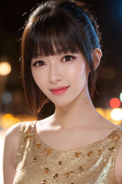 Kimono beauty, body portrait, 8k, thin and beautiful eyes, Dindal effect, masterpiece, top quality, high quality, high resolution, very detailed photo, (natural skin texture, fine skin, hyper realism, super sharpness) , high detail skin, (very fine, fine skin texture, intricate details, beautiful face, (real-like face), realistic eyes, beautifully detailed eyes, realistic skin, beautiful skin, surreal, Highly detailed, golden ratio, smiling eyes, ((night moonlight background)), body portrait, G cup, big breasts, huge breasts, big breasts, glamorous, shiny bodysuit