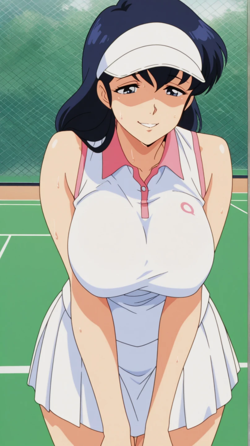 tennis girl's massive nipples out of topless bow tie out bare and wet pants spreading her legs, wearing oven mittens behind head, blindfold