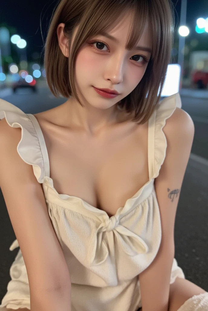 (Realistic、Like a photograph、Live Action、8k, Realistic, RAW Photos, Best image quality: 1.4), Single-lens reflex camera、RAW Photos, Highest quality, Realistic, Highly detailed CG Unity 8k wallpaper, Written boundary depth, Cinematic Light, Lens flare, Ray Tracing, Realistic background、A landmine girl waiting for an appointment、((Wearing a white blouse:1.4)、((Wear wide leg pants:1.1、(The strap of the shoulder bag passes between the chest:1.2、paisla))、Small breasts)、Cute ass)、((ultra high density skin))、 1 female,cute Japanese、Standing in front of the station, waiting for someone while looking at his smartphone、The whole body is visible:1.5、Wearing sneakers:1.1、((Silver Hair:1.5)、short hair:1.2、My hair flutters in the wind)、stylish ambiance、Very detailed and perfect costume、(White skin)、Precise and beautiful legs:1.1、View from the front、Super detailed face