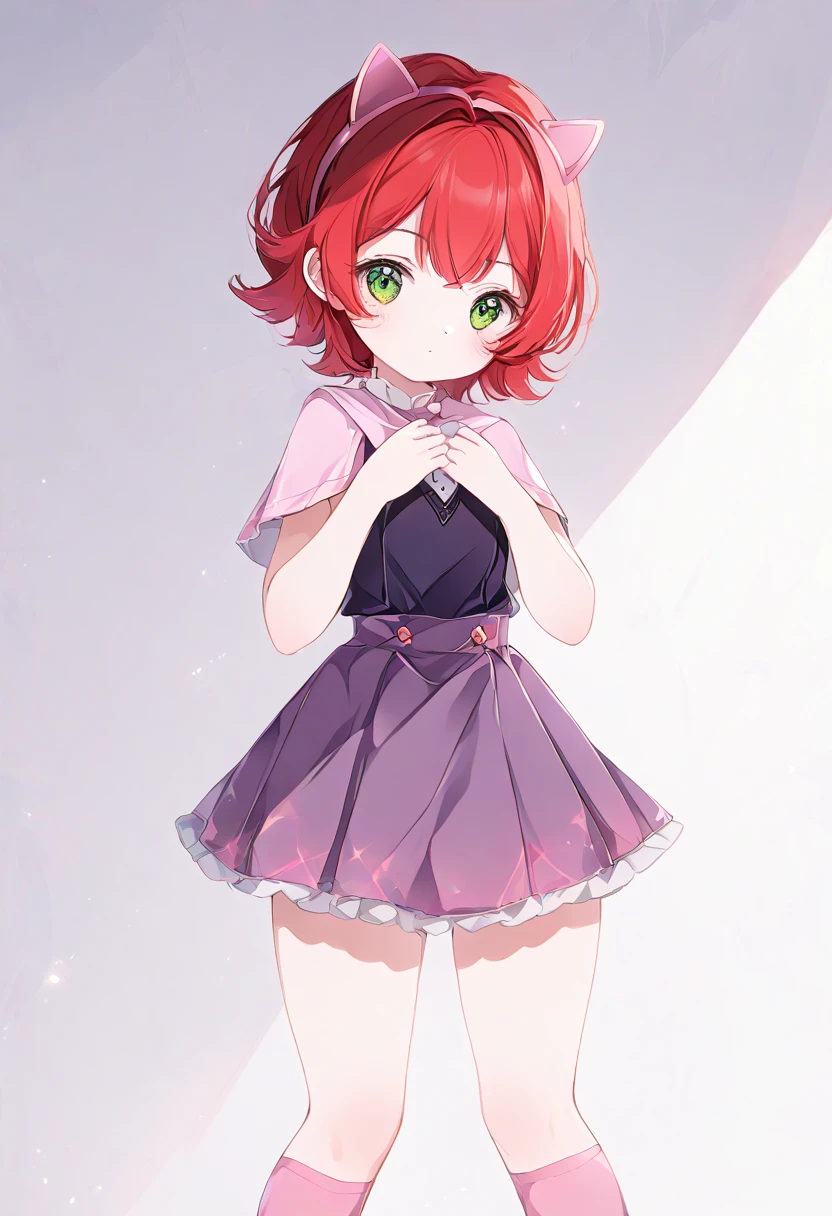 Sexy short pink haired dragon girl 