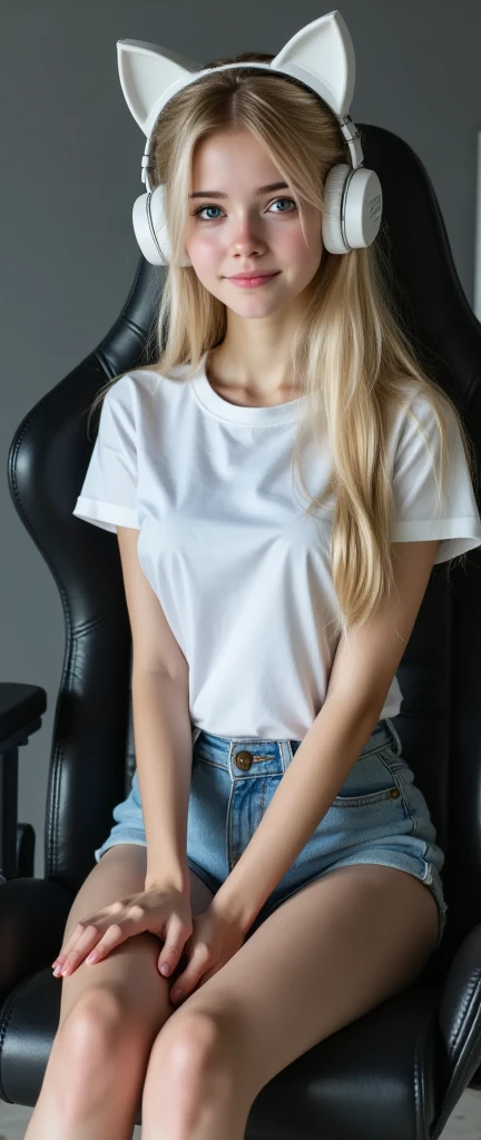 absurdres, RAW photo, highest quality, (masterpiece: 1.3), high detail RAW color photo, professional photo, extremely detailed CG 8k wallpaper unit, photo-realistic, realistic, RAW photo, masterpiece, best quality, highres,
1girl, 19 YEARS old, white, blonde hair, wavy, Average length, random hairstyle, athletic body, thin legs, perfect beautiful face, beautiful light brown realistic eyes, fair skin, detailed skin texture, very small natural breasts. Serious, focused. She looks amazing. Working with a laptop on your lap. (White tank top, jeans, simple design). Simple sofa, common house. Night.