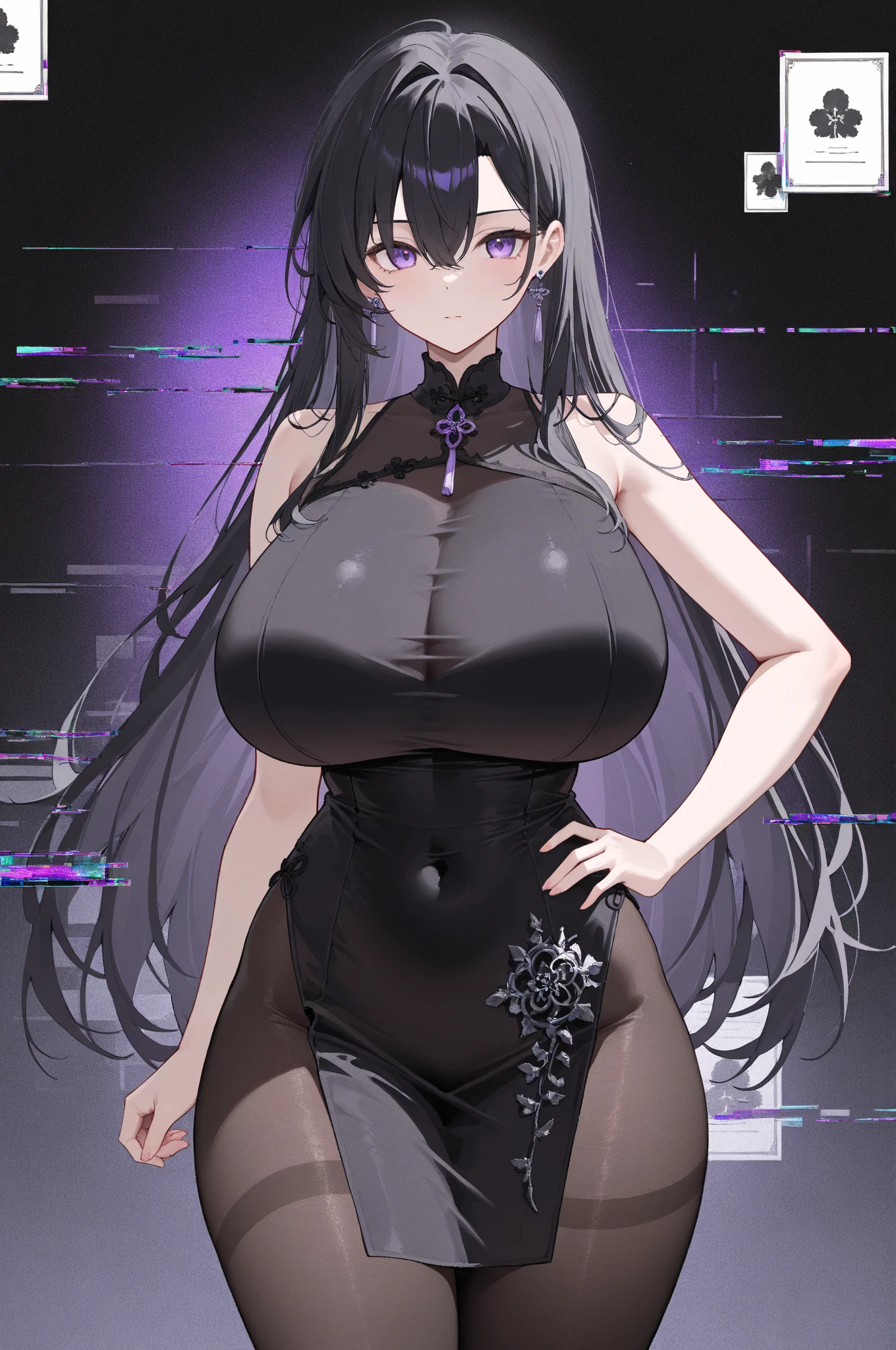 Black Chinese dress