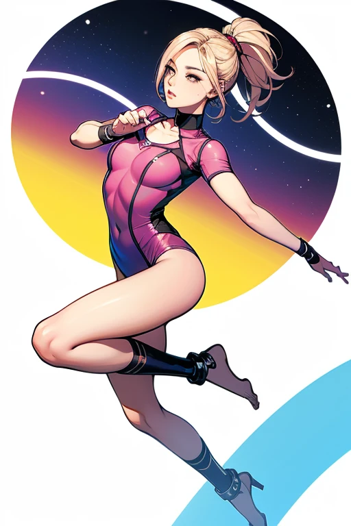 Make a picture of the character Gwen from Ben 10 completely naked