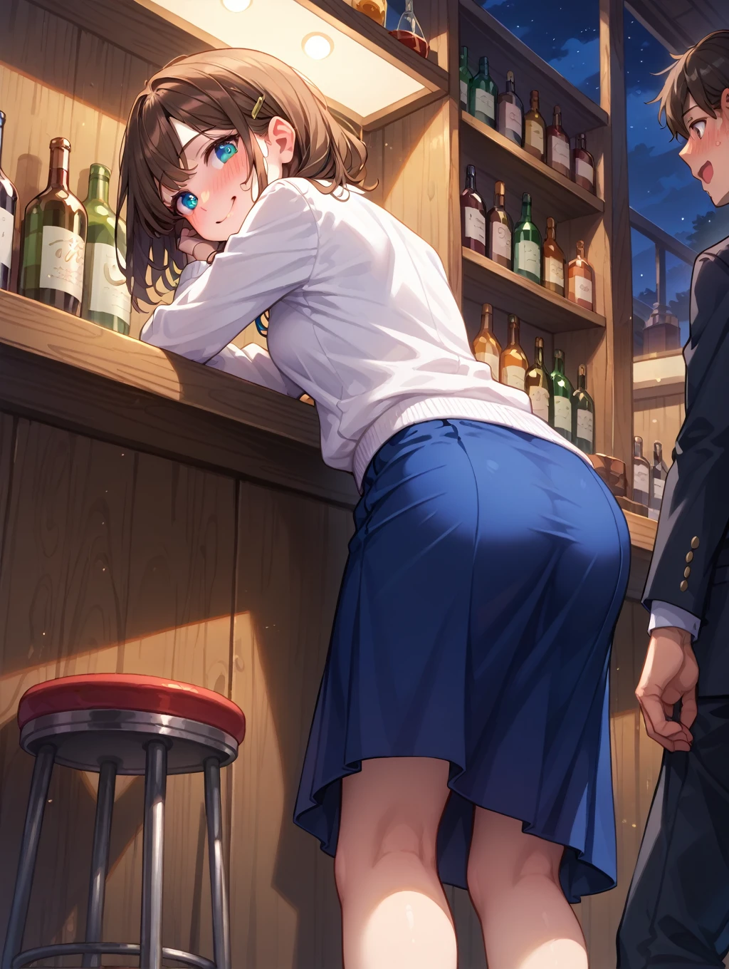 Young girl with black hair, long twintail, twintail hairstyle, (blue eyes), ((small bushy eyebrows)), ( she pulling down her underwear), wearing lolita dress, lolicon , walking to school, flirty smile , suddenly having sex in public, ((doggy style sex)), ((public sex in a restaurant)) naked ass in the male crotch, ), perfect anatomy,(young boy fucking her)