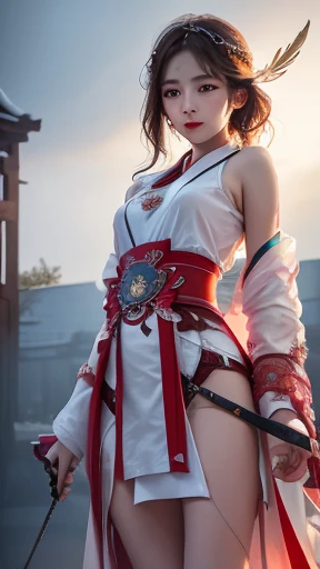 a close up of a 4 girls  ,pink hair , big booobs ,  shadowbringers cinematic, 4 k detail fantasy, a beautiful fantasy empress, game cg, xianxia fantasy, xianxia hero, 2. 5 d cgi anime fantasy artwork, cinematic goddess close shot, ruan jia and artgerm, wow 4 k detail fantasy, hyperdetailed fantasy character, big  , (open breast) , (huge breast) 