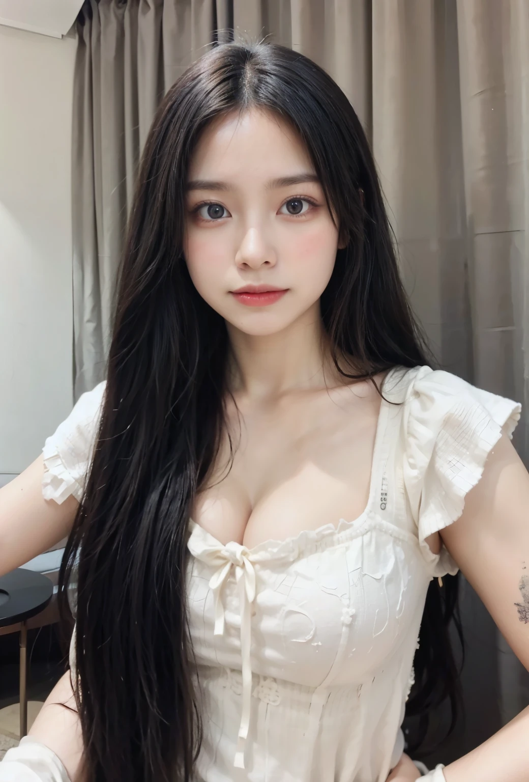A woman is cooking.、(Kitchin_apron:1.Wear 3)、Good hands、10、high-reaster-piece、highest quality、head:1.3、((Hasselblad photo))、Fine Skin、crisp focus、(Light like a movie)、gentle lighting、Dynamic Ungle、[:(detailed face:1.2):0.2]、The chest is large.、Sweating, skin flow.:1.2、(((In the kitchen))) Erotic smile　Audience view　Colossal　having　sleeveless　Quench the upper arm.　I'm sticking out.　open legs　Nipples are visible.　cleanliness　Large kitchen　bedroom　Wine Glass　　 Negative prompt　Pubic hair can be seen.
Negative Pro, smiling, ((detailed face )), ((detailed beauti vagina)), ((detailed body ((naked)))) , (((The massage central))), (((room master))), Highly detailed face and skin texture, Detailed eyes, Double eyelid,big breasts,masterpiece,super fine eyes,super fine hand,shiny white skin