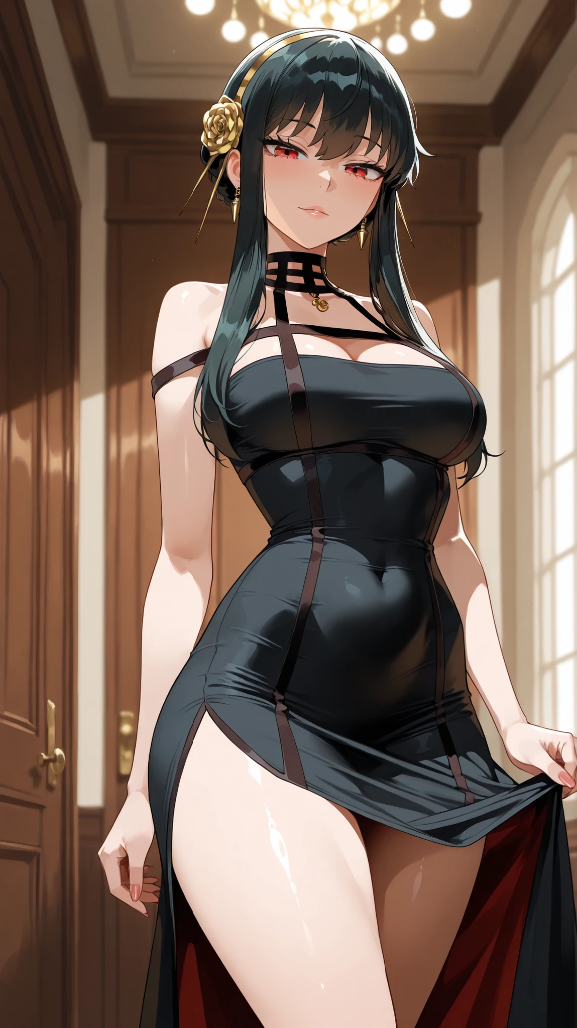 girl,Large Breasts,long hair,Topless