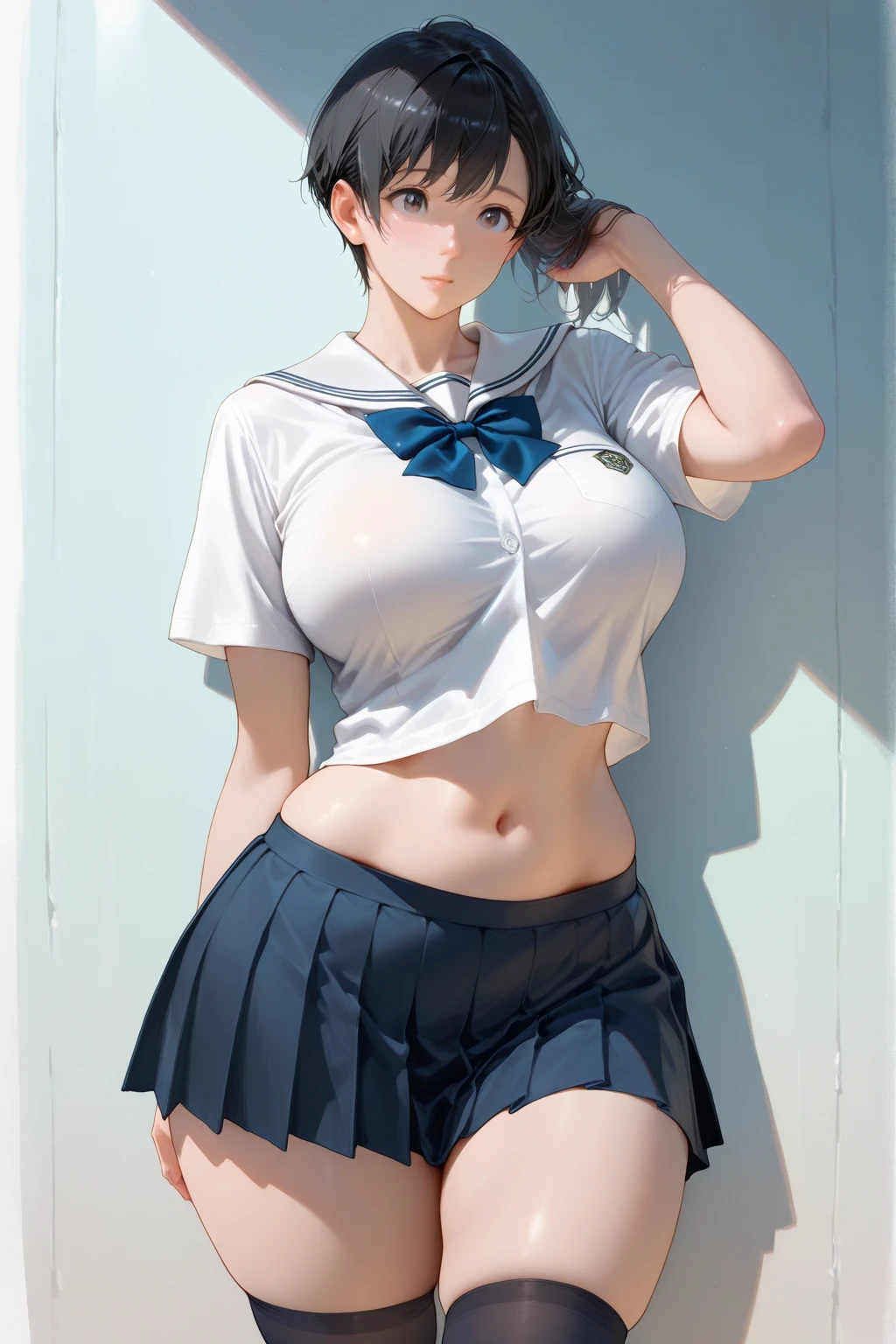 (highest quality)), ((masterpiece)), (family friendly), Perfect Face,Shiny skin,Beautiful breasts,Shiny skin、hoodie、Sunburned skin、Sweat,(((school uniform、Short sleeve)))、Double teeth
、Young、((Big Breasts))、Embrace、hot spring,close、near、Having popsicles、night、((())),(((Belly button)))、(((Sweat))),Short Hair、Korean idol makeup、(((Holding pants in your hands、spread)))