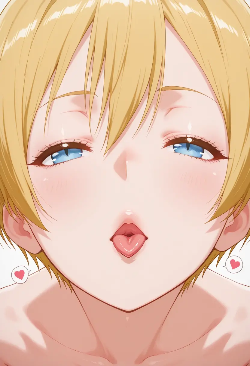 ​masterpiece, top-quality, 1girl in、Alice Margatroyd, Blonde medium hair(I'm wearing a red headband.),Blue eyes,Bedroom background、Colossal tits、A slender、fullnude、Only the upper body is visible、Dripping with mouth open、Face during estrus、Courtship action、Seeking courtship、Beautiful breasts、all-fours、a closeup