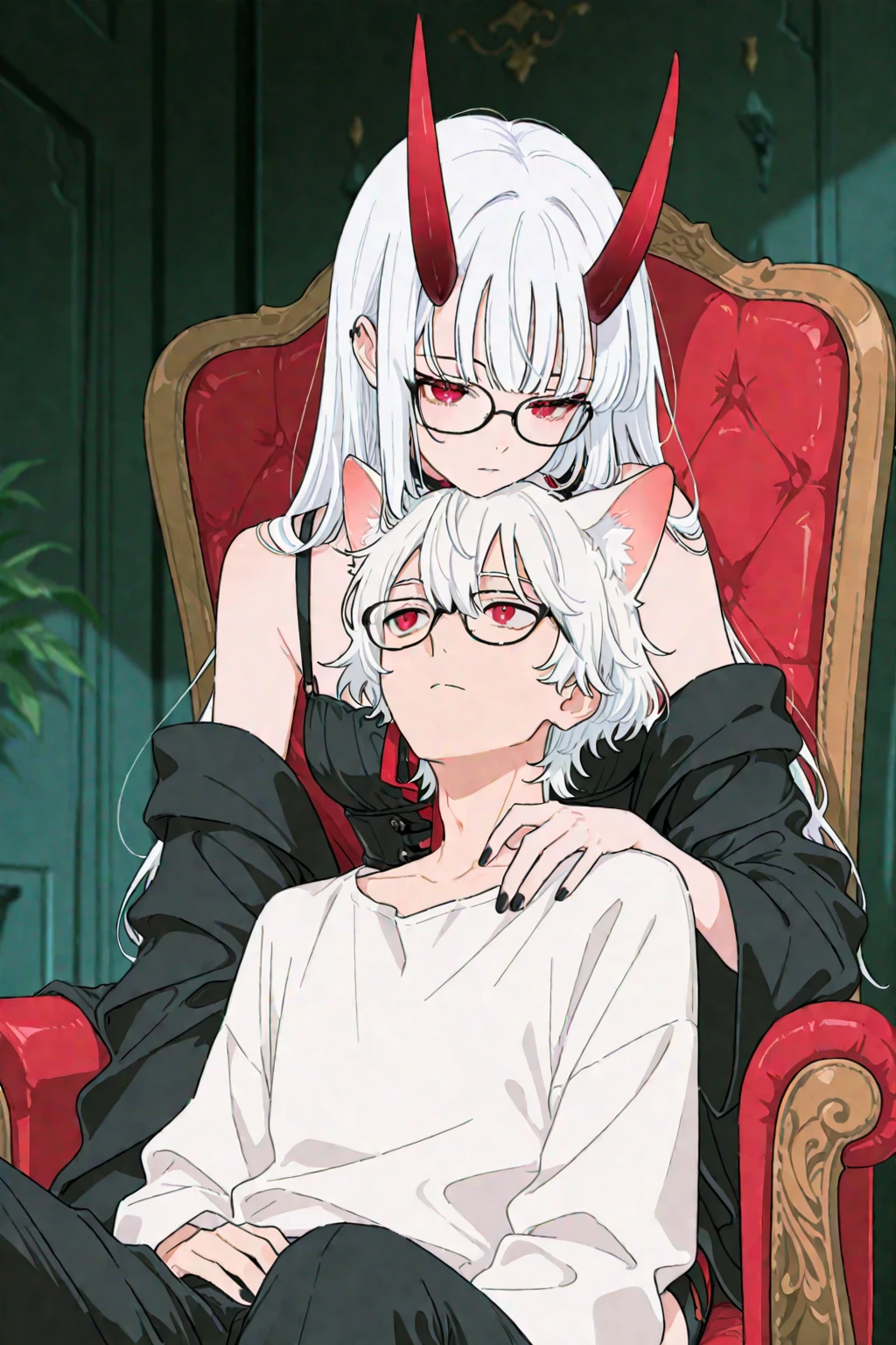 score_9, score_8_up,score_7_up, score_6_up,source_anime, BREAK uncensored, official art, official style,anime_screencap , anime coloring , masterpiece,best quality,very aesthetic ,Illyasviel von Einzbern, white hair , long hair , red eyes, red collar , nude, naked , looking away, very skinny, narrow waist, blushing, cutest girl in the world , rating_explicit, perfect ???????, anatomically correct hands:1.3, BREAK source_anime,(ultra HD quality details) , blue brick wall, dark room, dungeon , expressionless, ??????? , orgasm , vaginal,sex , standing sex ,sex from behind,bent over , side view , 1boy,(((Muscular man))), (((ugly man))) , (((Size difference))) , riding cock, huge cock, muscular cock, wide cock, fat cock ,Grab her ass,