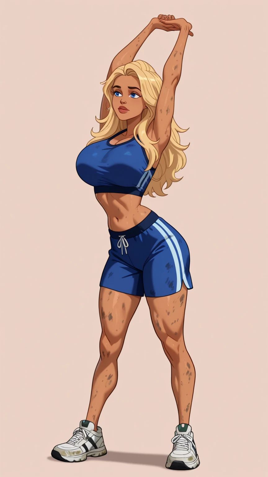 ((masterpiece)),(((best quality))),((character design sheet)), (Jenny Summers) face, illustration,1woman, 30 y.o. woman, environment Scene change, (blonde hair, long hair:1.4),((full body view, lewd Clothes, Fantasy tight whitch clothes)), athletic feminine body, black legs, thick legs, scribbles and marks, ((detailed face:1.1)), (big breasts:1.2, round ass, fat ass, large ass:1.6), rough sketches, (puffy bimbo lips:1.5), pose too, posing like a model, 8k,16k, ( forest background: 1.3),