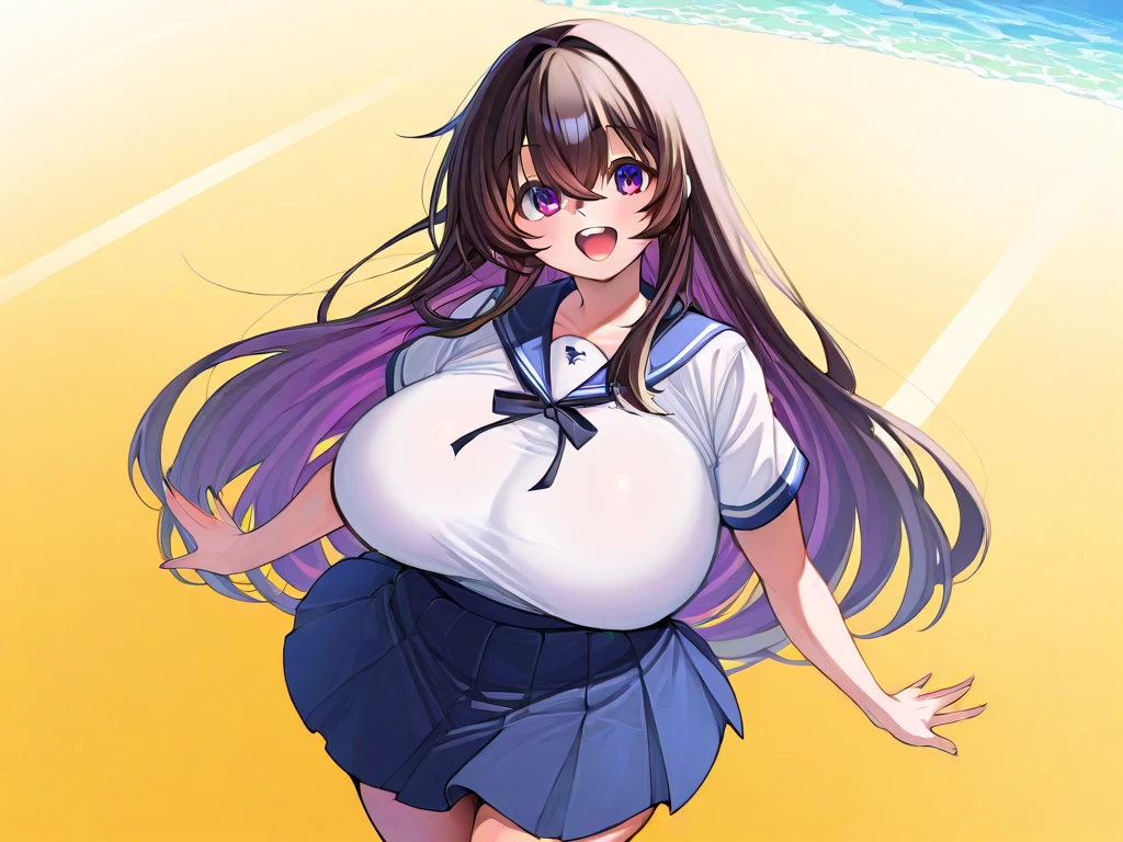 1girl, nsfw, furuderika, long hair, purple eyes ,blue hair ,blunt bangs, ,, large breasts, nipple, Running, ,, Heavy snowfall area frozen wet crying mountain Alone, crying, Naked, solo, 1girl, amusement park , Peeing, lactation, projectile lactation