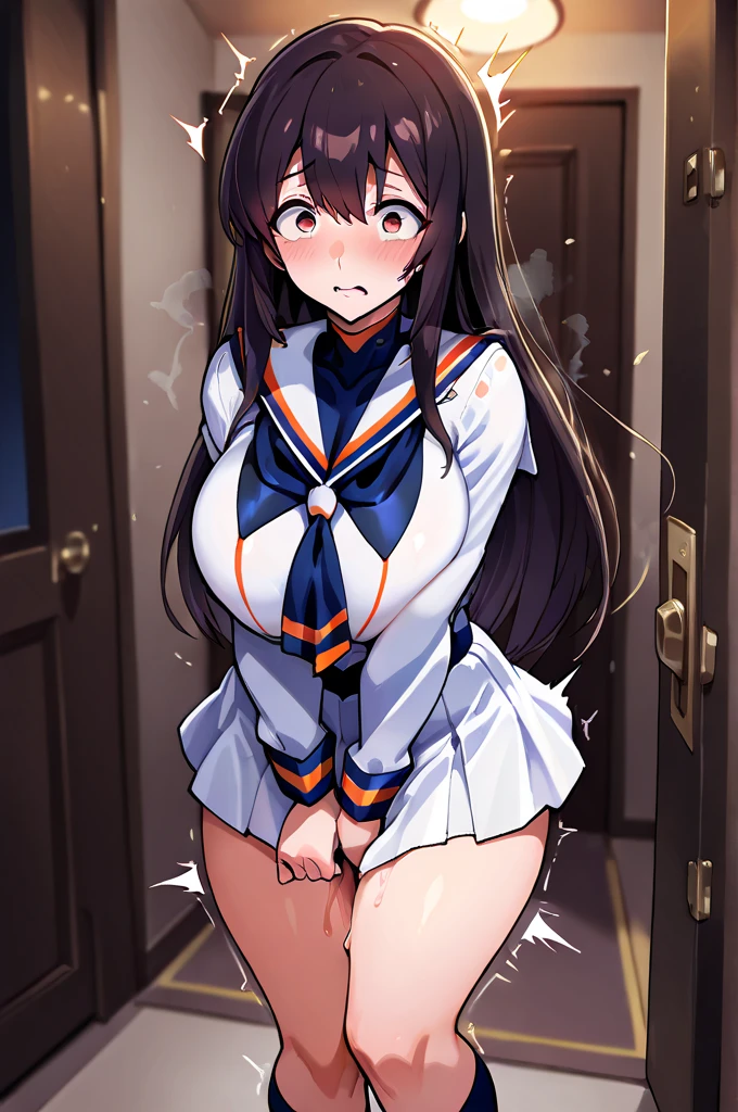 score_9,score_8_up,score_7_up,score_6_up,score_5_up,score_4_up,official art, BRAKE, ,breasts out, huge breasts, (perky pointy breasts:1.1), puffy nipples, anime artwork, juicy cameltoe, lineart , ,breasts out, huge breasts, (perky pointy breasts:1.1), puffy nipples, anime artwork, 
used_condom, 1girl, multiple_condoms, condom, solo, public_use, pubic_hair, condom_belt, ass, female_pubic_hair, cum, thighhighs, toilet, after_sex, stray_pubic_hair, bent_over, tiles, looking_at_viewer, long_hair, looking_back, cum_in_pussy, cumdrip, anus, skirt, pussy, excessive_pubic_hair, brown_hair, white_thighhighs, sweat, school_uniform, pointless_condom, tile_floor, shoes, from_behind, brown_eyes, indoors, after_vaginal, no_panties, grey_skirt, after_anal, pleated_skirt