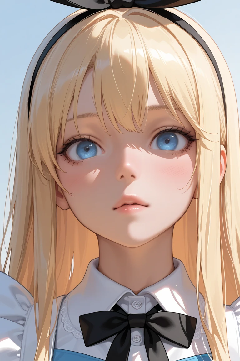 1girl, blonde hair, blue eyes, high quality, ultra detailed, masterpiece, realistic