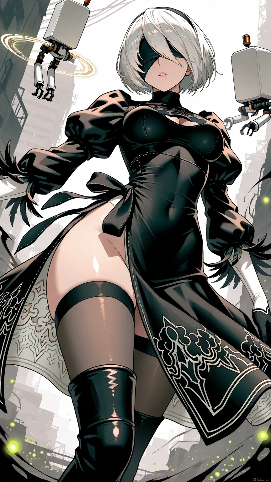 Illustration art，Whole body movement，Sexy and scary banshee in sexy clothes，Scary woman，Very cool facial expression，solid color backdrop，Great erotic art，painting art，Sexy art，sideface，facing away from the audience，Detailed body part details，long leges，Inspired by J.c.Ryan Decker，Epic European and American illustrations，Tall，The whole body is evenly sexy