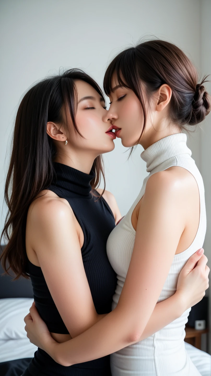 (High resolution),4K,(Realistic), (Ukrainian beauties),((Extremely fine eyebrows:1.2)),(RAW Photos), 最high quality, masterpiece, ((A beautiful and slim 20-year-old woman and a Japanese old man: 1.3)), (((An elderly Japanese man hugging a beautiful woman tightly and grinning: 1.2))), Beautiful expression,((Woman blushing with embarrassment:1.2)), Sexy Lace Bra,Slim and curvaceous women,(Ultra-thin brown pantyhose), 20-year-old woman, (Photo realistic), Hilton Hotel Interior, Rim Light, (greasy body), Anatomically correct hand, (Skin with attention to detail: 1.2 (Eye focus), Character Focus, 8K UHD, Digital SLR, high quality, High resolution, 4K, 8K, Bokeh, Absurd, The optimal ratio is four fingers to one thumb., ( Realistic), ((Beautiful woman in a business office suit)), (Small breasts), Business Office Lady Slit Skirt, (Old man touching woman's chest), ((Anatomically correct nipples), ( (Skirt flip)),(An old man tries to give a deep kiss to a beautiful woman、Women don't like to be kissed), Small areola