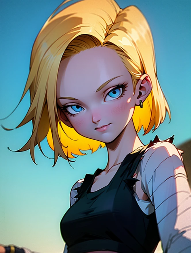 Android-18 [Dragon Ball Z] (cutesexyrobutts) - Hentai Arena, anime, anatomically correct, super detailed, high quality, 4K