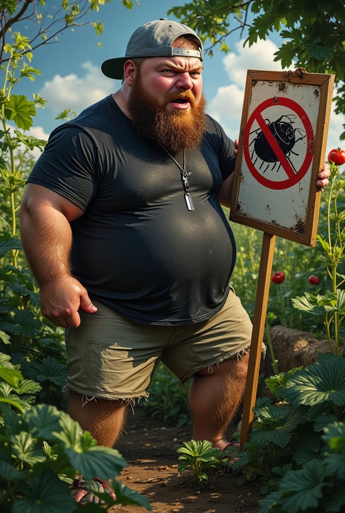 a big, strong, muscular man naked is mating with a giant bug with his big, thick, long cock, the man has the bug hooked on his nipples and impaled in his asshole