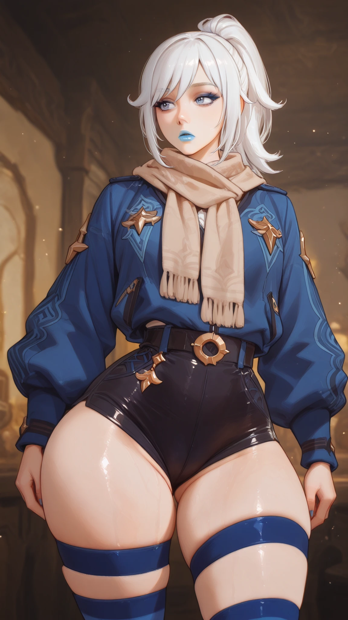 exposed ,Exposed genitals,Detailed details,Artoria Pendragon,Skinny fishnet socks,Kizi ,diadems,choker necklace,bangle,Golden hair,Golden pupils,diadems,queen,palaces,Tulle coat,Clothes open,Gorgeous short skirt,Golden pupils,Leg to knee,with thin legs,white legwear,without wearing shoes,fresh flowers,8K,Lewd expression,Blushing,