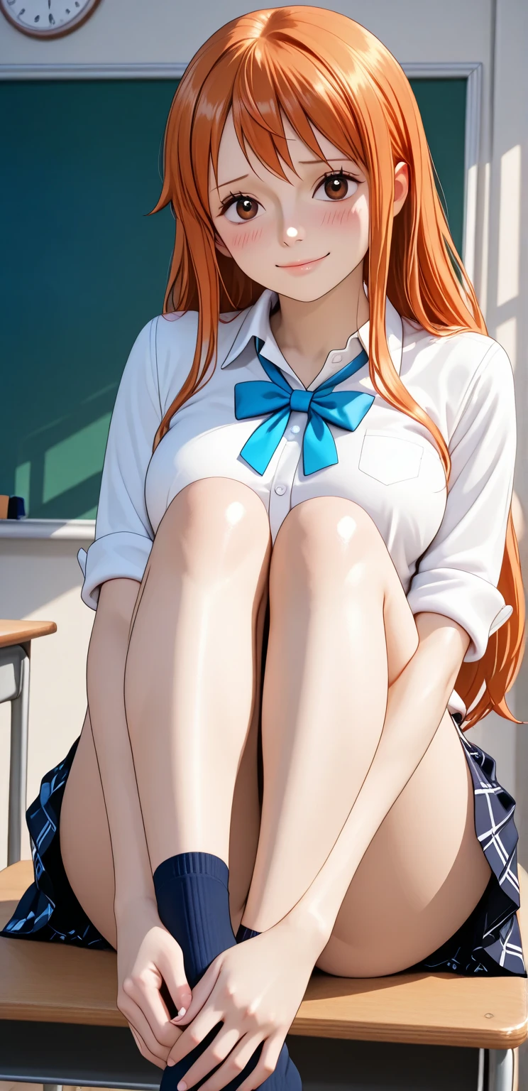 (masterpiece, Highest quality:1.2), (tsurime:1.2),
(Face Focus, Face close-up, Close-up face:1.2), tsurime, One girl, Soryu Asuka Langley, alone, blue eyes, , View your viewers, Long Hair, Recall, Tokyo 3 Middle , Orange Hair, white shirt, From behind, shirt, Short sleeve, Mouth closed, bangs, Both sides up, stage, The legs are detached from the frame, White socks, Suspender skirt, Blue Skirt, blue dress, Outdoor, dress, hair ornaments,