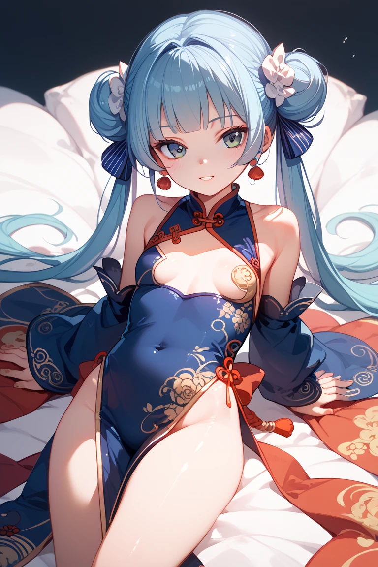 ((Top quality)), ((Masterpiece)), ((best quality:1.2,)) (((Hatsune Miku, 1girl, solo, aroused))), (((((China dress, China shoes))))),