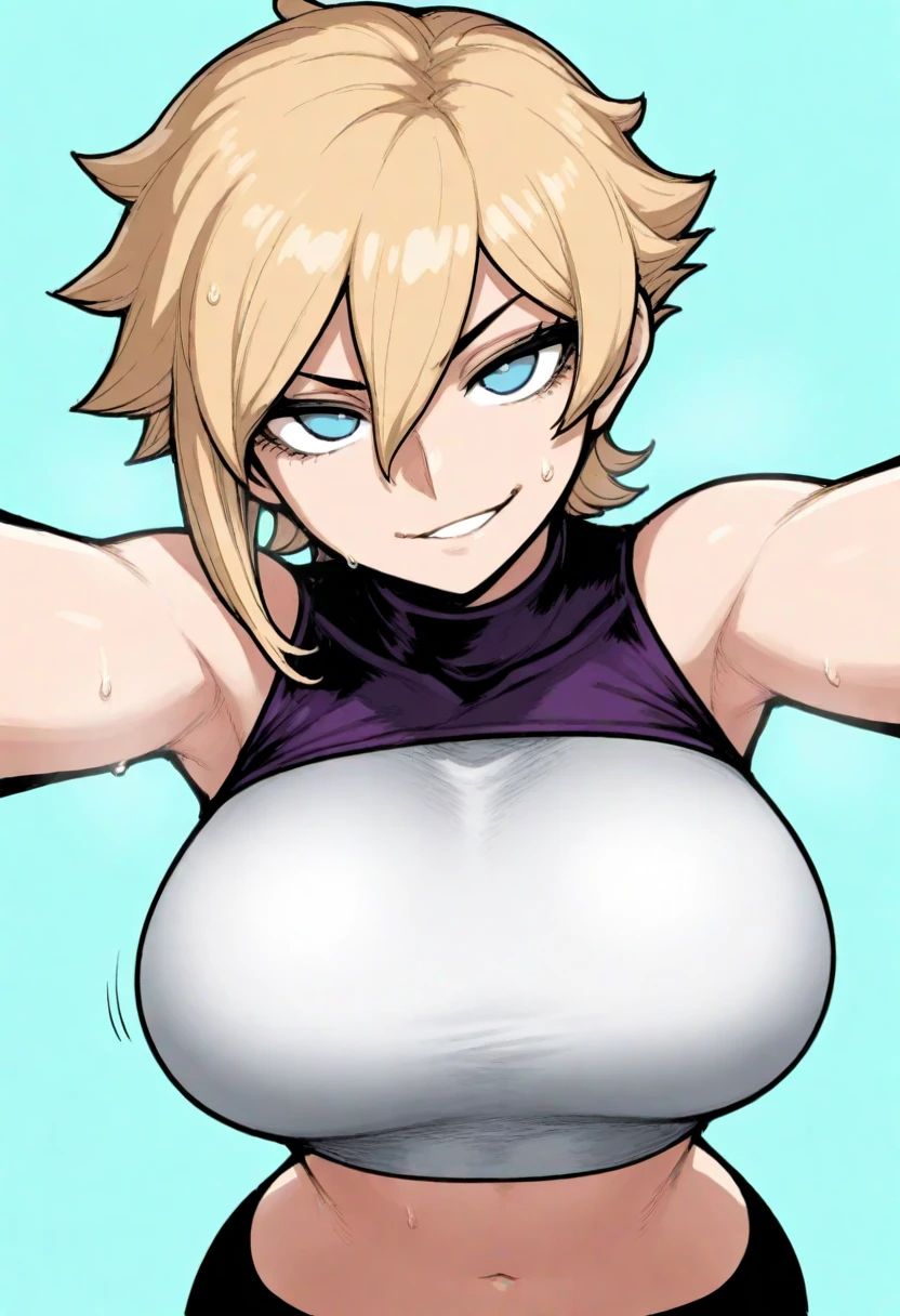 ass pov, Perfect hands,tuscaloosa _kantaicollection, Seductive smile, paizuri,hugebreast,Cleavage,Blonde,giantess,skyscraper,A woman bigger than the city,