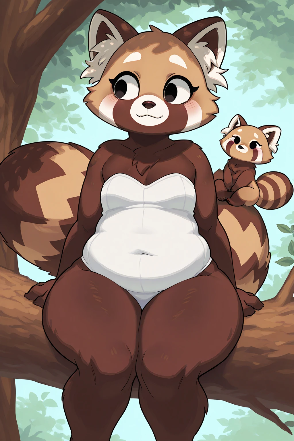 SUPER BUSTY , LEAF BIKINI , SHORTSTACK , RACOONGIRL , RACOON , TANUKI , ANTHRO , FURRY