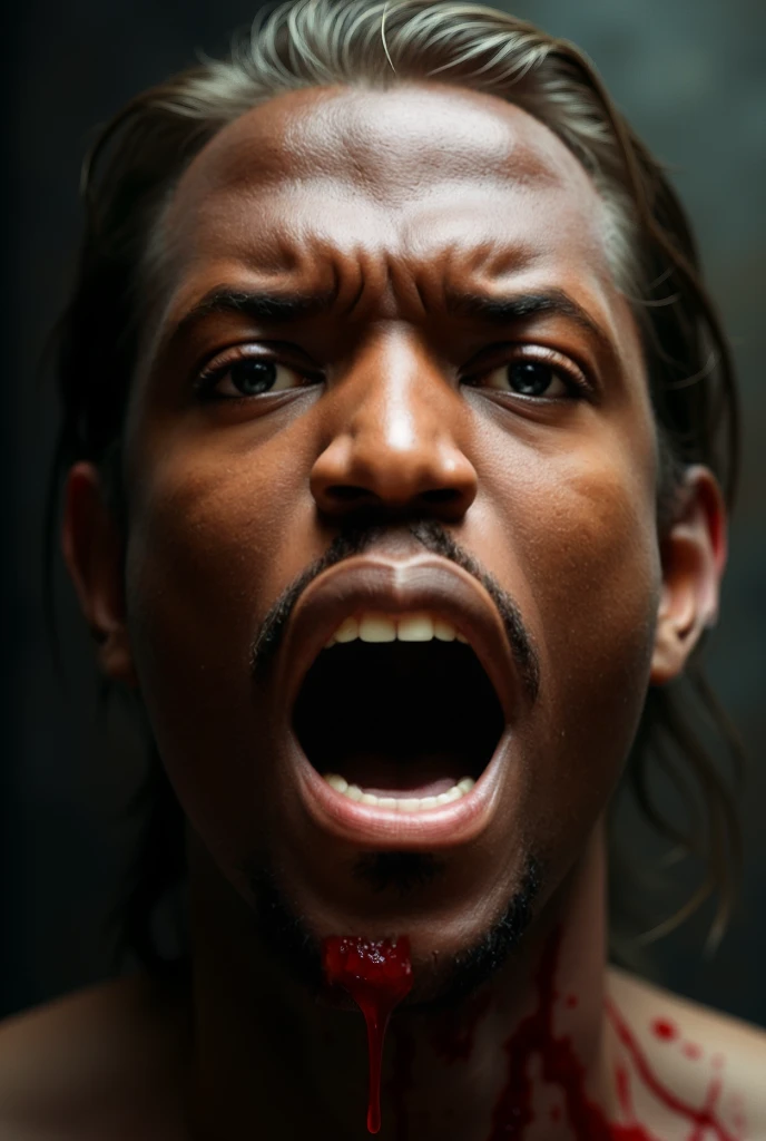 snoop dog in a "Psycho" film, Screaming, in the shower, black and white. Ultra hd, high res photo, portrait photo, Annie Liebovitz, ultra realistic, 8k, detailed
