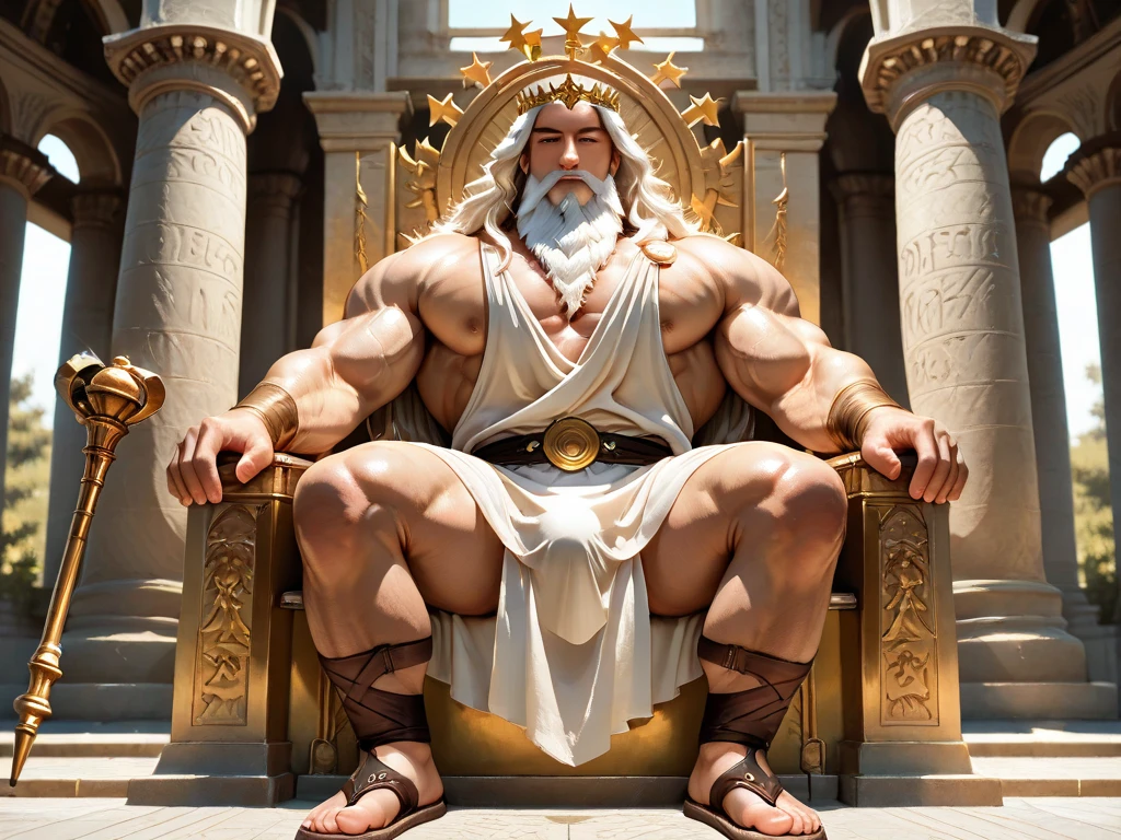 statue of Zeus at Olympia, inside the temple