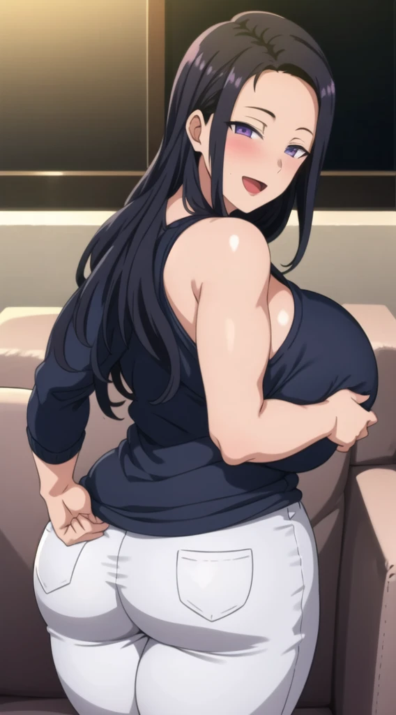 (masterpiece), expressive eyes, best quality,perfect face
8k, best quality, real picture, intricate details, ultra-detailed, ultra highres, depth field,fully body,sexy,(photorealistic,realistic:1.2),masterpiece, straight-on shot, dutch angle, 1girl, an extremely beautiful 17-year-old girl, innocent big eyes, (Black _LONG_hair), (Brown_eyes:1.0),(wavy hair,(Bangs),long hair, perfect shiny skin, flawless skin, fair skin, huge breasts, cleavage, narrow waist, light blush, solo, looking at viewer, evil smile, chubby under clothes, sweat, wearing ((Black Tank Top)), Sleeveless,Black_Vest_top,((Black Shorts)), (gravure pose :1.1), sunset, classroom ,(seductive smile, jagged expression, evil expression)),(Beautiful,huge_Breasts:1.4), (beautiful face:1.5),(narrow waist),(huge ass :1.4),(slender body:1.2),cleavage, midriff,navel,Large Aerolae,perky breasts,(detailed black tank top),expressive eyes,perfect eyes, (beautiful eyes), (dazzling pupils), (amazing irises), (perfect eyes), perfect anatomy ,no mistakes,1girl, covered nipples, plump,standing, slim legs, unaligned breasts,slim legs,glossy hair, glossy skin, glossy eyes, detailed hair,photo of perfecteyes eyes,wearing tight black tanktop with black hotpants,tareme-eyes,very_long_hair,Detailedface,wearing tight black tanktop with black hotpants,