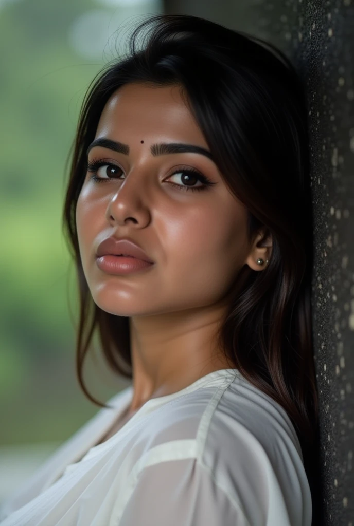 Anikha, ((( detailed face,))) (full body, portrait of indian women as a 30 y.o. female,cute, pale white skin colour), (detailed hair), (bigger thighs), (wearing a sophisticated, designer grey dress, intimate, detailed:1.3), (dark blue panties:1.3),horoglas, (background inside dark, moody, private study, old furniture:1.2), (8k, uhd, dslr, high quality, cinematic lighting, bokeh), (dramatic, award winning photography, incredible masterpiece, color graded:1.3)