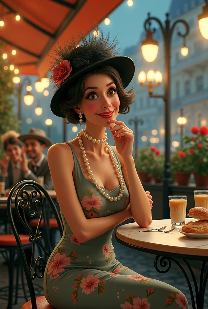 a woman in a retro dress in a dimly lit bar, American impressionist style, Frank Weston Benson style, several women wearing retro dresses, lively and fun atmosphere, high quality, 8k, ultra-detailed, realistic, photorealistic, studio lighting, vivid colors, masterpiece