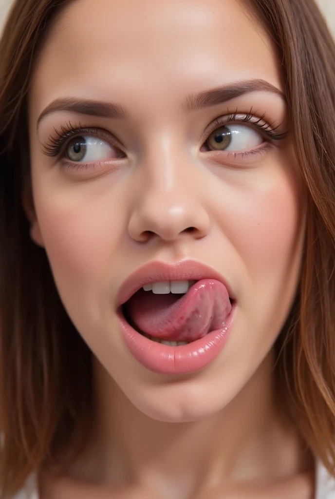 suckhertonguealexzuov4,PHOTOREALISTIC REALISTIC {{masterpiece}}, {best quality},{highres}, 1 woman, PHOTOREALISTIC FEMALE REALISTIC looking at viewer, in bed room