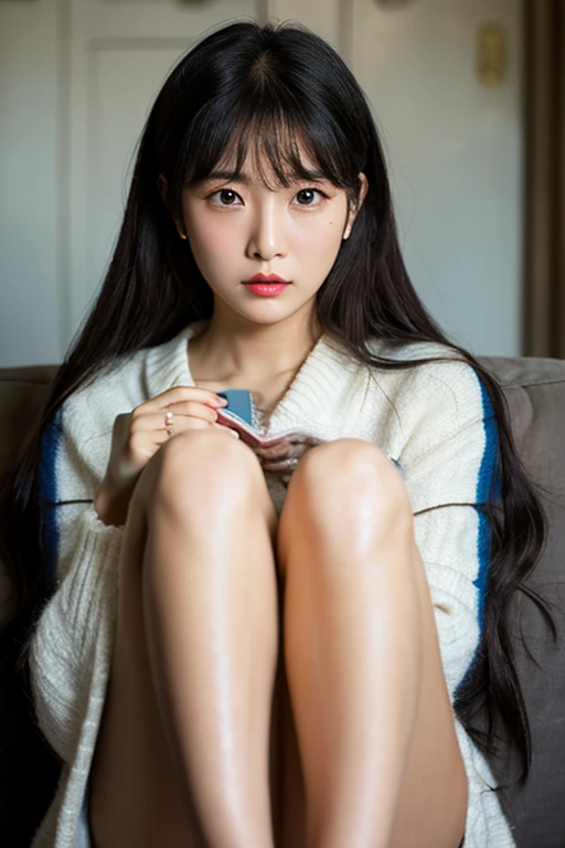 ulzzang -6500-v1.1, (Raw foto:1.2), (Photorealsitic:1.4), a beautiful detailed girl, extremely detailed eye and face, beatiful detailed eyes, Ridiculous, unbelievable Ridiculous, huge filesize, ultra-detailliert, hight resolution, ighly detailed, top-quality, masterpiece, Kemomimi, ((bury your face in your scarf)), (((Japan schoolgirl uniform))), illustratio, ighly detailed, nffsw, unification, 8k wallpaper, astonishing, finely detail, masterpiece, top-quality, Highly detailed ticker uniform 8K wallpaper, face lights、Cinematographic lighting、1girl in、sixteen years old、(witheout panties)、((dynamicposes)))、(camel's toe)、(half)、(Crooked knees and legs sitting))