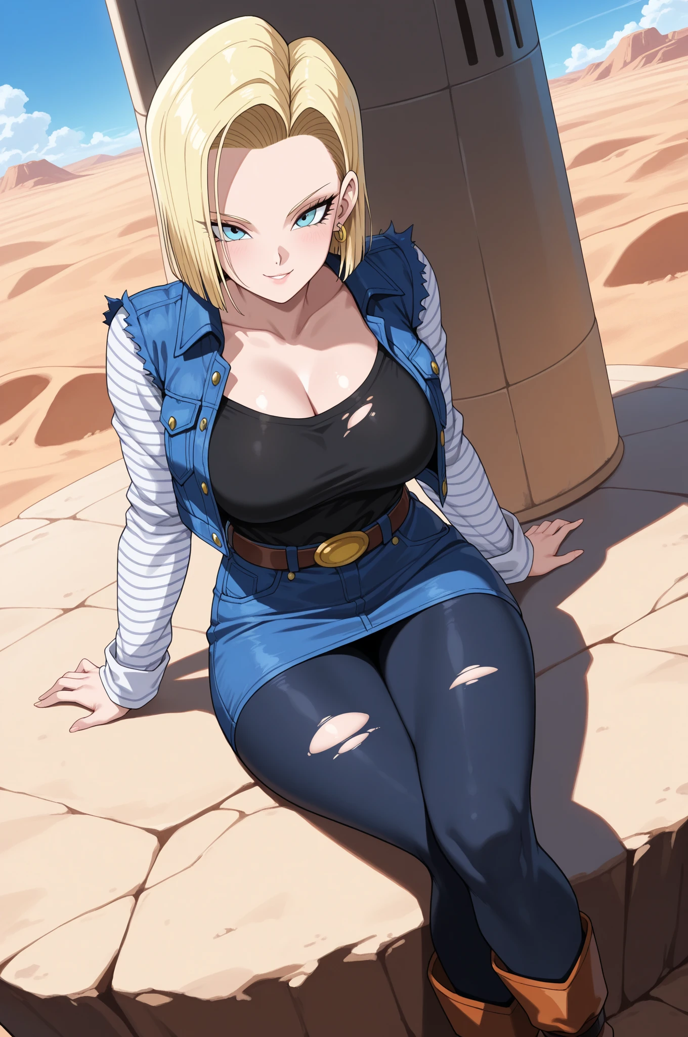 Android18 (mejor calidad, obra maestra:1.2), (fondo abstracto:1.3), (fractal art:1.1), (Enredado:1.2), (enormes pechos grandes:1.2), actual, , enormes pechos grandes, huge big breasts, Solo, Longitud de las piernas, muslos gruesos, piel blanca,
