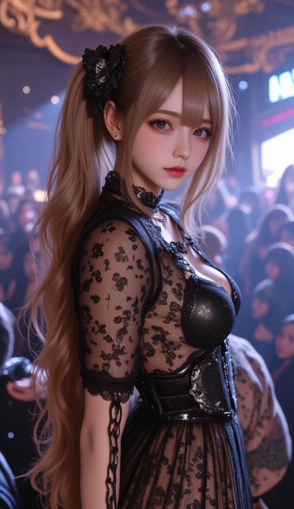 photo of top  girl cyberpunk art,gothic art,extremely high quality RAW photograph,detailed background,intricate,Exquisite details and textures,highly detailed,ultra detailed photograph,warm lighting,4k,sharp focus,high resolution,detailed skin,detailed eyes,8k uhd,dslr,high quality,film grain,Full body photo