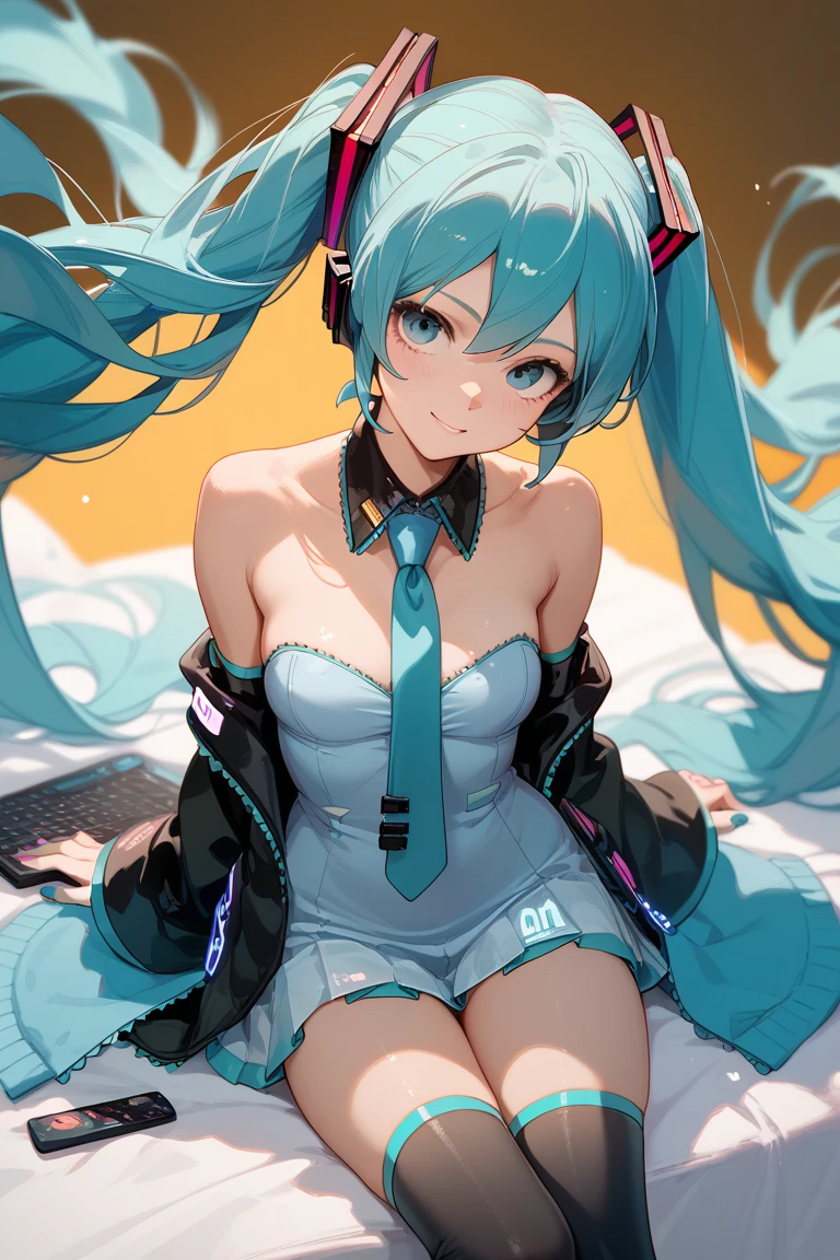 masterpiece, Highest quality,One girl, Hatsune Miku, Huge breasts, Huge breasts, Huge breasts, Huge breasts, Huge breasts, Huge breasts, Huge breasts