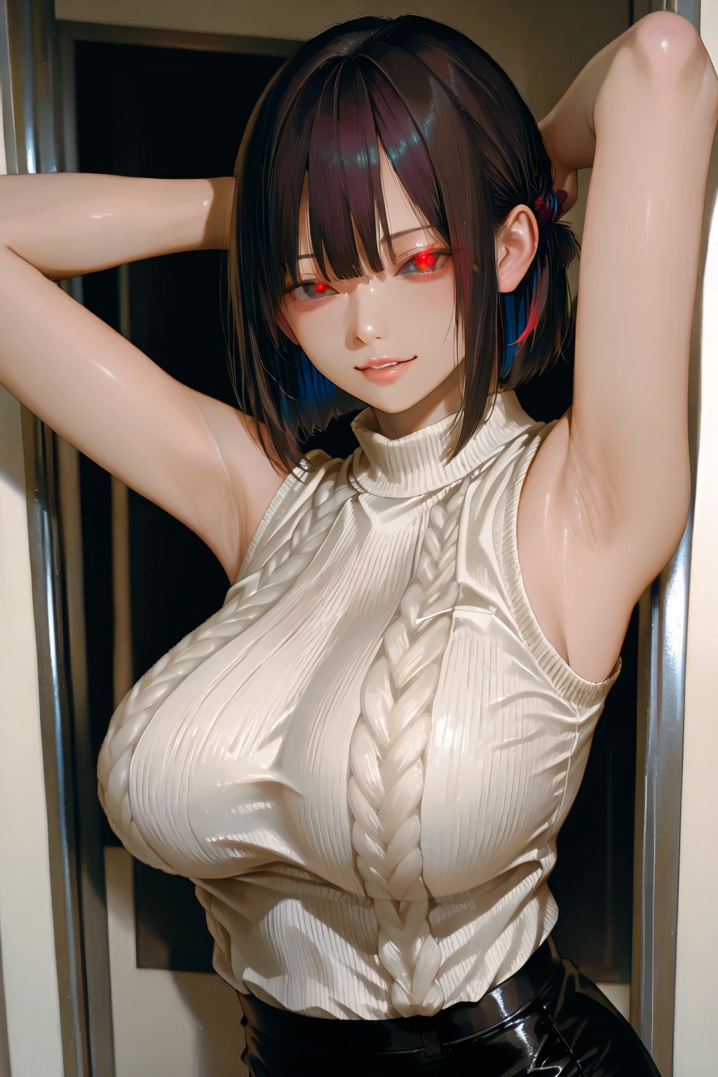 {{Bondage}}, {{Restraint、srestrained]], {{{{shibari over clothes}}}}, {{Open your clothes}}, {{{{White kimono, Red Hakama}}}}, NSFW, One Woman, {{crouching down}}, {{M-shaped legs}}, arm behind back, {sad}, {tearful},irate、 Barefoot, 年轻, {slender}, Long Black Hair, Blunt bangs, {{hair adornments}},, , {{Indoor}}, {{{Japan shrine altar}}}, Cowboy Shot, Facing the front, face perfect, Perfect Anatomy, Convoluted, (Highly detailed),best quality, masterpiece, ultra high res, (photorealistic:1.4), RAW photo