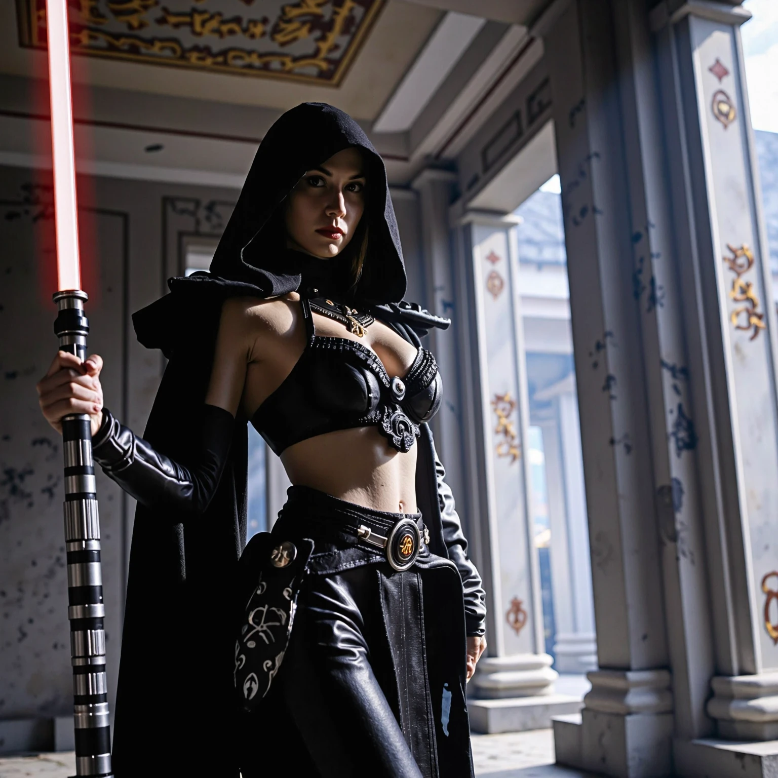 Various angle:1.37 dazzling fire-follet moon night:1.37 dark "Xwing Star-Wars BattleShip Queen 6PO" Futuristic Scene "Heavy Metal" Diplomatic conceptual glamorous females pure symmetrical oily athletes 38years key aesthetic slow walking playing Cosplay "Princess Laia:1.37" "Daisy Ridley:1.37" "Nathalie Portman":1.37 Baroque body faces cheekbones effects glowing sad:1.37 embarrassed max saturated:1.37 lazuli-goute-entre beaux:1.37 eyes:1.37 opals black pupils turquoise irises sapphires mouth open teeth obvious smiles hairstyles ecstatic fringes:1.37 clavicles jacket floating jacket fixed shoulders:open cape levitating shirt jaket white papillotes lace arm hand + thumb-4finger-5nail corsait gothic navy thick leathers bikini supports various breasts pointed:1.37 satin skirt:1.37 matching bristles loose spinels navel:1.37 size chastity-belt:1.37 silver adorned padlock Gold lock garters scarlet pubis-hairy obvious indigo underwear thighs legs bulky stainless steel boots gothic ornate onyx ruby invokes:1.37 delicate Toys CGSCOSITY robots sunLight luminescence ultra pro-photorealistic optimal qualities precise details:1.37 DSLR max resolution colors-coded perfection improved graduated Octane rendered UHD XT3 16K DSLR HDR UnrealEngine5 real shadows 3dcg analog sharpness:1.37 (EOS R6 135mm 1/1250s f/2.8 ISO400) C3PO fullbodye "Darth Vader" Mechanized adaptable gadjet Carbonites rune mannequins "Bruce Weber" girls raw supports fully dressed armor chrome Mandalorian heavy metallic covered flat bands fathoms richly decorated copper:1.37 ornate embroidered glyphs lava weapon plasma Tourmaline silver engravings lava incandescent space DeathStar xwing-fire-shoot-laser depths:1.37 ultra nsfw background:1.37 equirectangular 360 chef-d' [(Willi Baumeister:1.1) (John T. Biggers:1.2)::17 DoF Alessandro Casagrande, Greg Rutkowski, Sally Mann, Guweiz and James Jean,  tattoo Michelangelo nsfw etc.