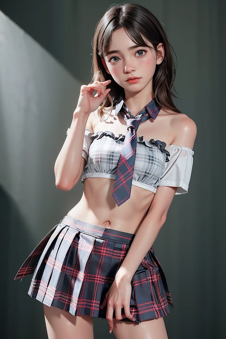 ((Highest quality)), ((masterpiece)), (detailed), (classroom), One girl, ((nipple)),sexy, 18 years old、Japanese、((flat chest:1.4)、可愛いJapanese、A bow tie、((nipple))、frilled panties、Perfect Face、(( pretty eyes)) 、Idol-like face、living、micro mini skirt、((Masturbation)),((Rubbing her pussy on the corner of the desk)),((glistening eyes )),((large eyes))、Japanese、Brown eyes