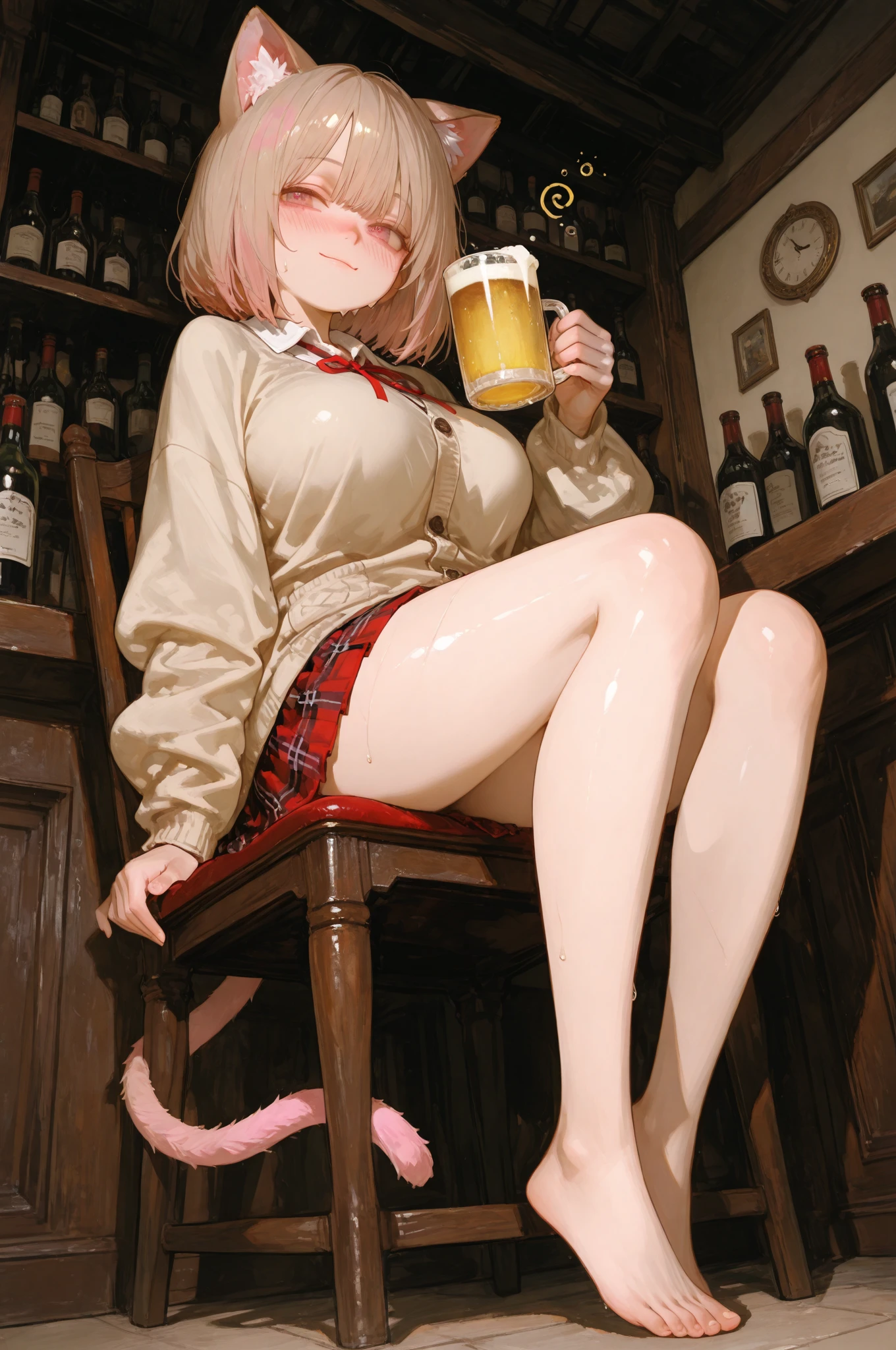 ,(((huge hole open anus))),(((cervix come out pussy))),((((caress)))),Nsfw,((dwarf,toddler body)),megumin,1girl,solo,breasts,blush,bangs,brown hair,black hair,red eyes,hat,navel,heart,beer mug,dark golden pee,(pee,poop),(((peeing in the beer mug in the hand))),(poop in the beer mug),(incontinence,white steam from pee),spread pussy,spread anus,pussy with dirt,thigh with dirt,beer full of cervix,poop full of mug,standing,beer mug between legs,((Straddle small beer mug)),from below,((((Shaved pussy)))),