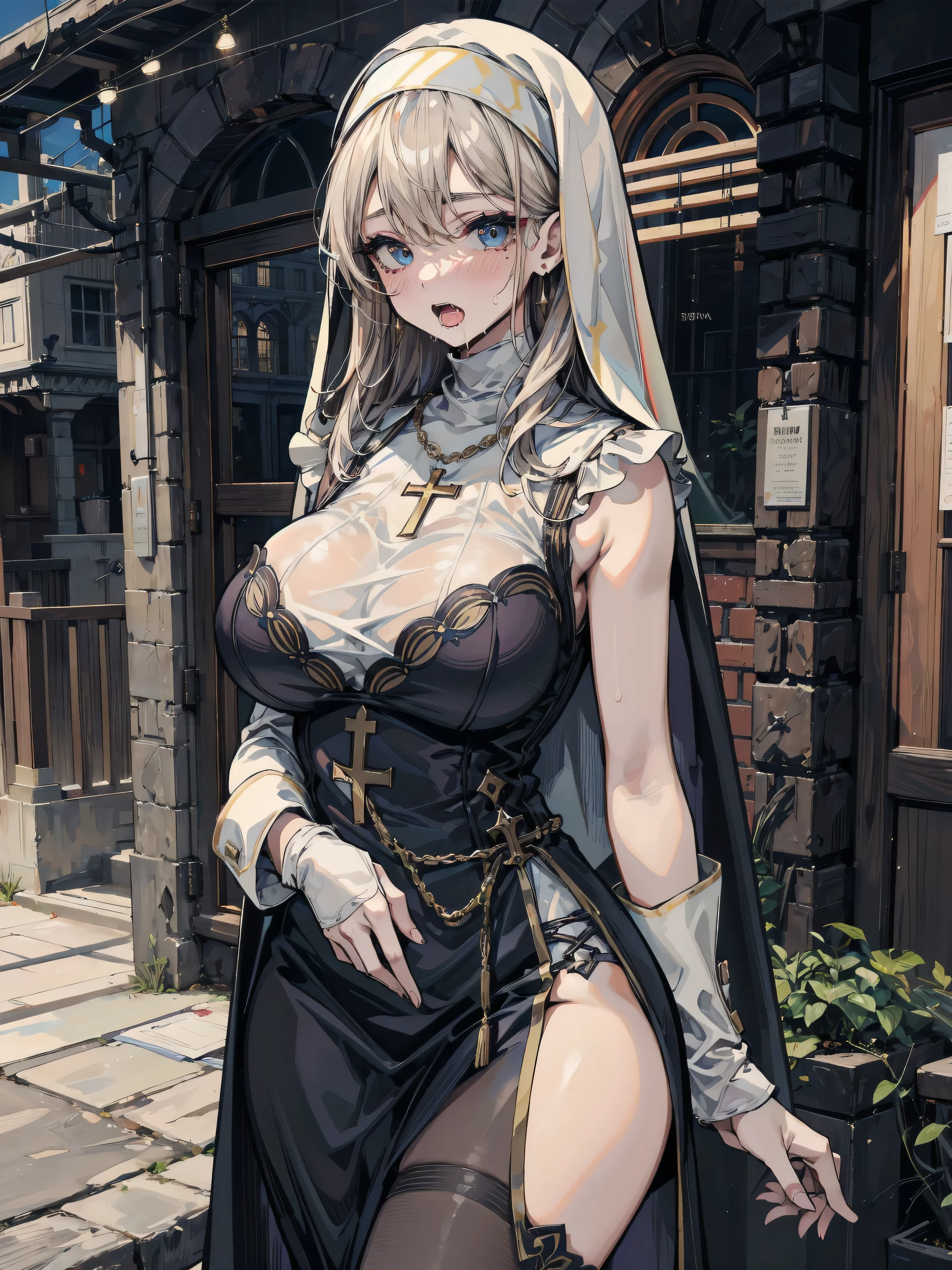 <lora:[LoRa] Implacable Arzuline Clothing (With multires noise version):1>  outfit-Implacablenun,, ultra detailed, masterpiece, best quality, aesthetic, detailed,, solo, soft smile, light smile,
1girl, blue eyes, very long hair, blonde hair, long blonde hair, french braid, bangs, medium breasts,
