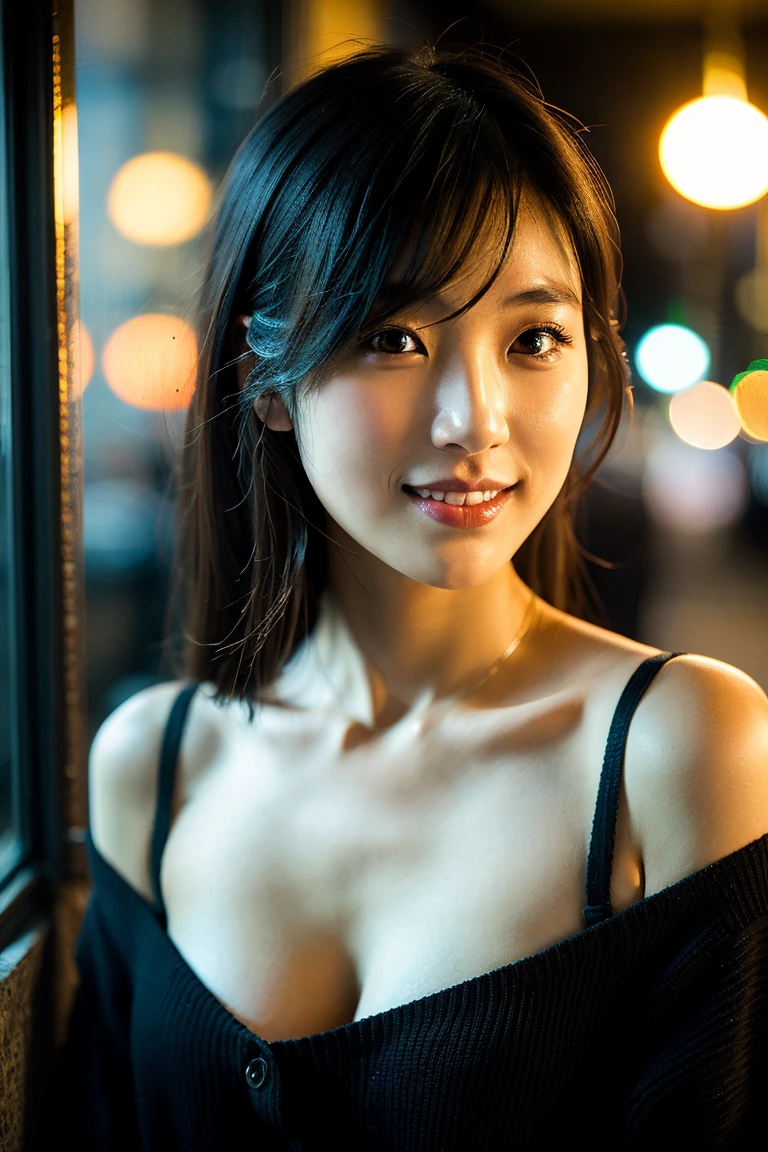 Random Pause, Mix 4, (8K, RAW Photos, Highest quality, masterpiece: 1.45), (Realistic, photoRealistic: 1.37), one girl, cute, Cityscape, night, rain, Wet, Professional Lighting, Photon Mapping, Radio City, Physically Based Rendering, Gradient black hair, Gray Hair, Short Curly Hair, good looking, girl, Deep V-neck slip dress, Pale skin, Highest qualityの写真, High resolution, 1080P, (Clear Face), (Detailed face description), (Detailed hand description), (masterpiece), (Exquisite CGI), Extreme light and shadow, Disheveled Hair, masterpiece, Rich details, (Beautiful Faces), (Highest qualityの写真), (masterpiece), (Fine grain), Look in front of you, Thin clavicle, (Large Breasts:1.7),