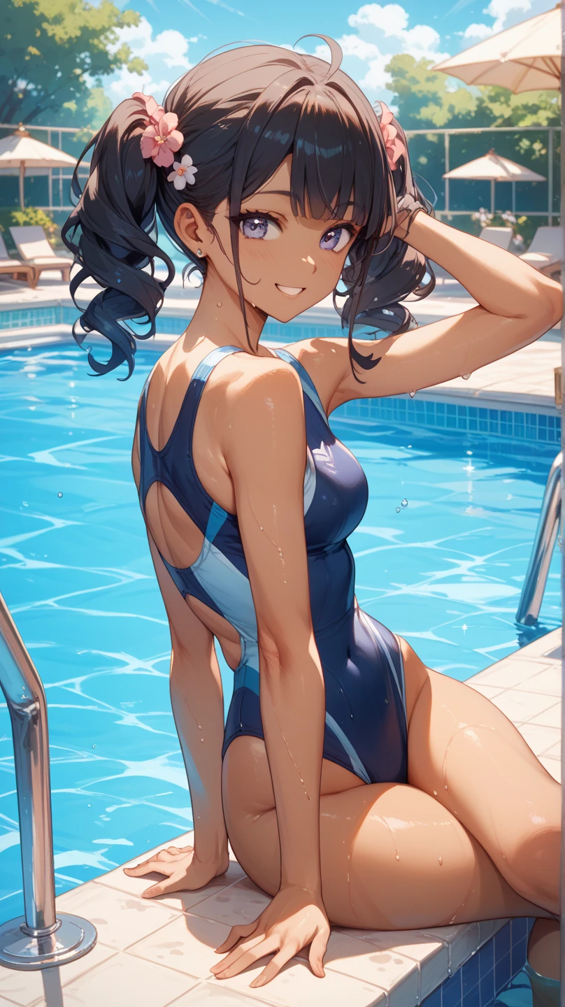 (8K, RAW photo, highest quality, masterpiece: 1.2), (realistic, realistic: 1.37), 1 girl, Japan, 25 years old, woman, pool, splash, Natural light, photon mapping, radio city, dark brown hair, detailed face, detailed lips, fine eyes, more skin, double eyelid, (micro bikini in pink color)), ((wet swimsuit: 1.5)), the shape of the nipples is clearly visible, (The shape of the pubic bone is clearly visible), perfect body, (wet body: 1.5), shiny skin, (Are standing), thighs open, sexy pose, smile, eye contact with camera、(((white background)))、((open your legs、touching his crotch))、(backwards)、butt、((Sweating all over the body))、yawning、Transparent white silk panties、sheer red silk bra、(((A boy is massaging her breasts from behind)))、